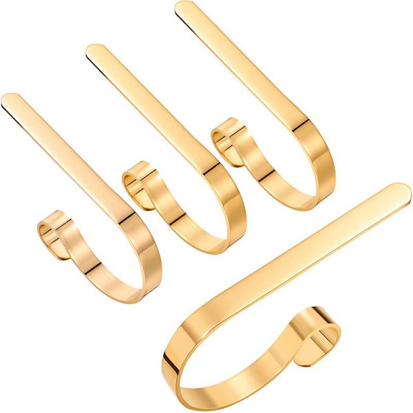 Julstrumpehållare för mantel set 4