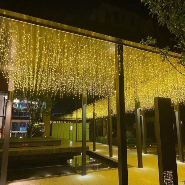 Lämmin valkoinen 5 * 0,8 metriä - pistokkeellinen versio + hännän liitäntä, LED-väri