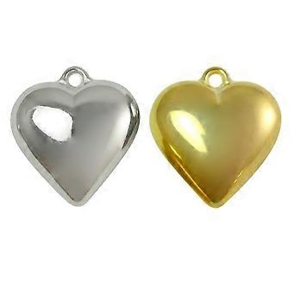 5kpl Hopea Kullattu 42X44X21mm Suuri Sydän Riipus Korut Naisille DIY Rakkaus Korut Kaulakorut Valmistus Löydökset Hopea Silver