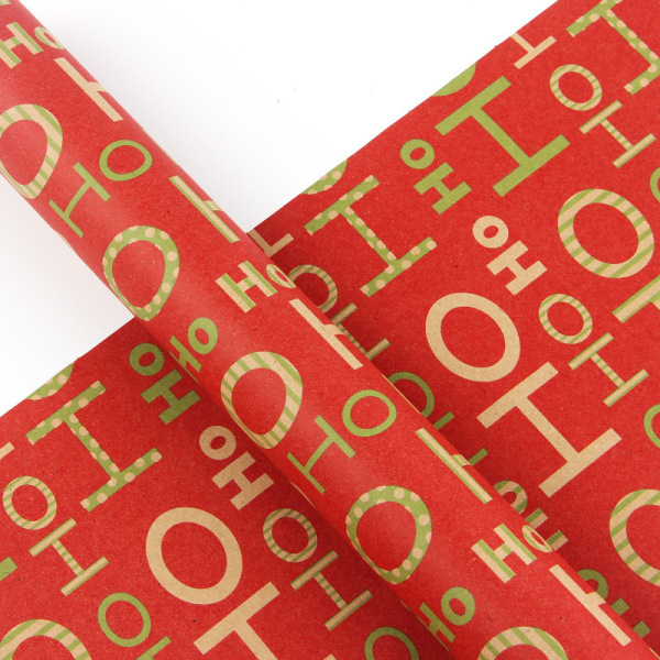 HO design julegaveindpakningspapir, 50 cm x 70 cm rullepakke