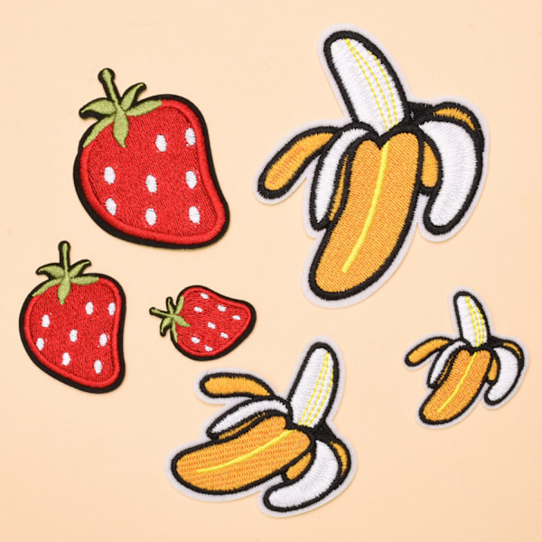 Broderede stof patches