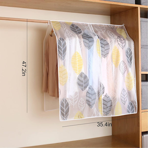 90*120CM Gennemsigtige Tøjposer - Ultimativ Beskyttelse Mod Fugt