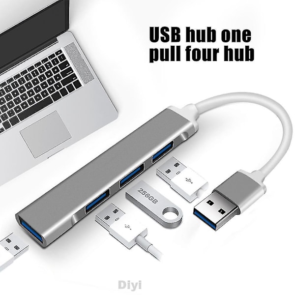 Universell strömförsörjningsförlängningsdockningsstation Usb 3.0 Aluminiumlegering Dator