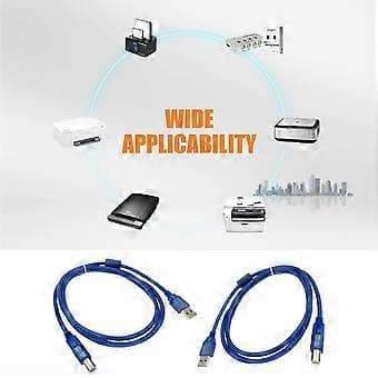 USB 2.0 Printerkabel Effektiv Dataoverførsel til XP-440 XP-430 XP-420 Til WF3720 WF2760 5m 5m