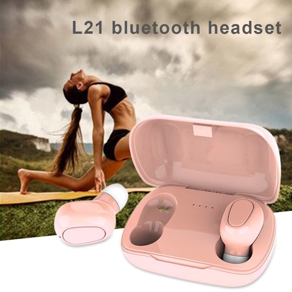 Stereo-urheilun langattomat nappikuulokkeet Bluetooth 5.0 -kuulokkeet melunvaimennuksella