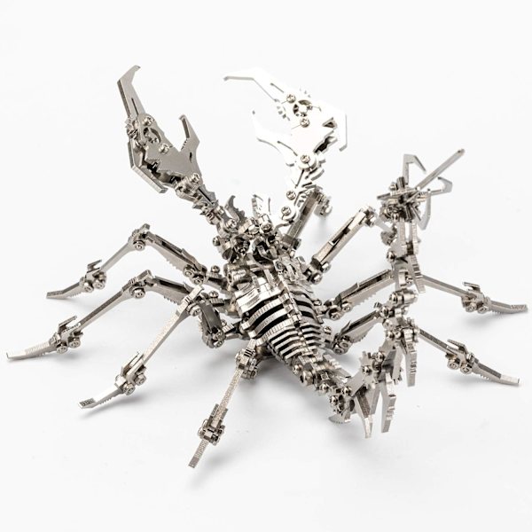Vuxen metallmodellset Robot insekt skorpion 3D stål färdig