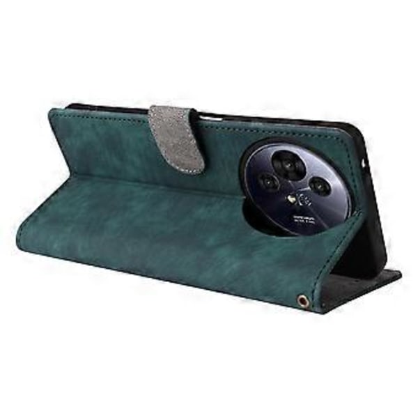 Til TCL 50 Pro NxtPaper 5G/50 NxtPaper 5G Wallet Case RFID-blokering PU Læder Cover Stativ Visning Green