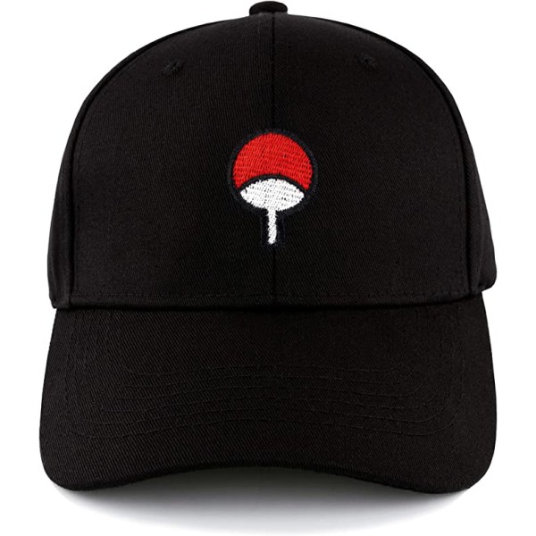 Anime Naruto Baseballkasket Justerbar Snapback Kasket Golfhat med Buet Skygge Broderet Bomuld