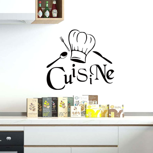 Köksdekoration Väggklistermärken Fransk kocks köksklistermärke V