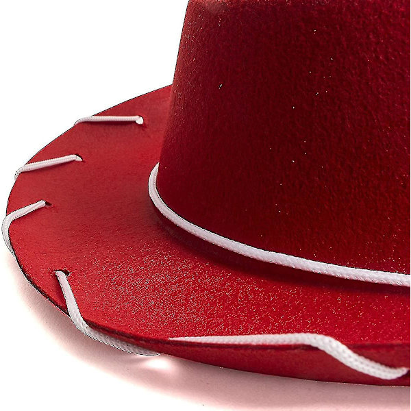 2-delad cowboyhatt för barn - bruna och röda cowboyhattar för barn