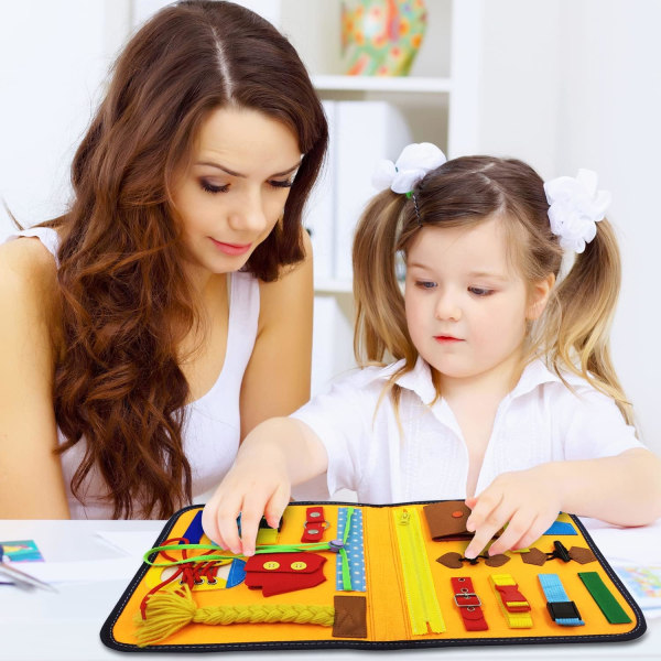 Busy Board Montessori, Kids Toy Activity Board Educational Games
