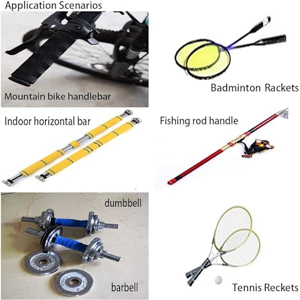 3 stk. Anti-Slip Tennis Racket Greb, Åndbar Absorberende Greb