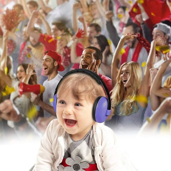 Baby , brusreducerande hörlurar för barn i 0-3 år (lila)