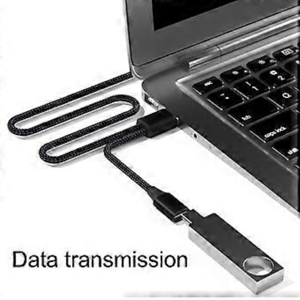 USB & USB/Type C Hunn til Type C-kontakt Mobiltelefon Hurtiglading Data Synkroniseringsadaptere 2 i 1 USB-splitter Type C female