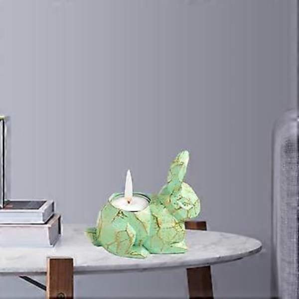Telysestake Lysestake Lysholder Statue for Skrivebord Påske (Kanin) Rabbit
