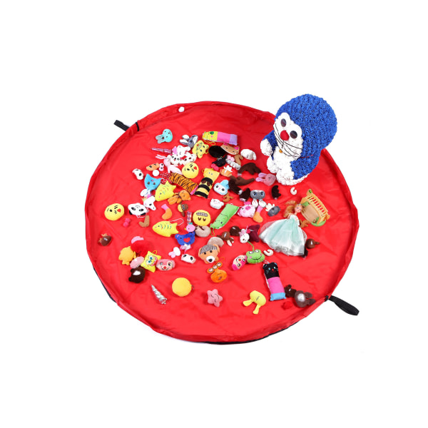 150 cm de diamètre Tapis de jeu pour enfants (rouge) Organisatör