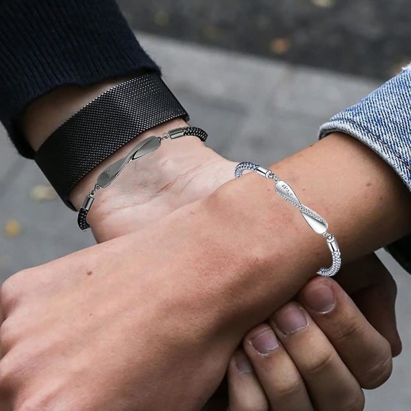 Pararmband Matchande armband till pojkvän Flickvän Långdistansförhållande Armband hans och hennes armband