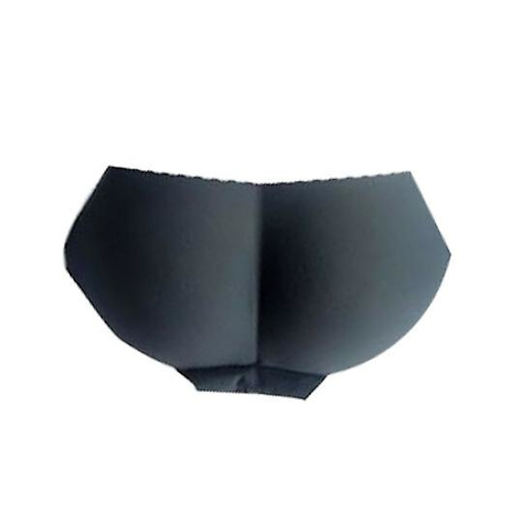 Kvinnors rumpkuddar vadderade underkläder trosor knickers rumpa lyft förstärkare byxor shapewear（XL svart）