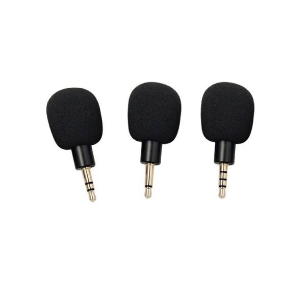 Mini bærbar kondensatormikrofon med høy følsomhet med 3,5 mm jack for smarttelefon (3,5-4 polet)