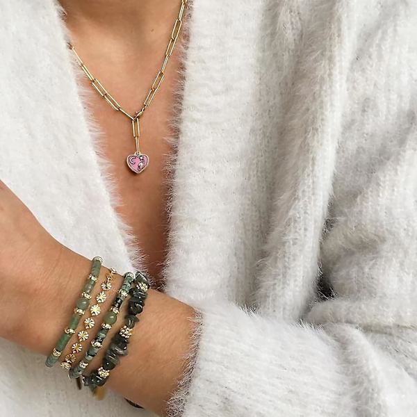 Charms til smykkefremstilling 31 stk. legering charms emalje charms vedhæng til smykker armbånd halskæde håndværk fremstilling（rød）