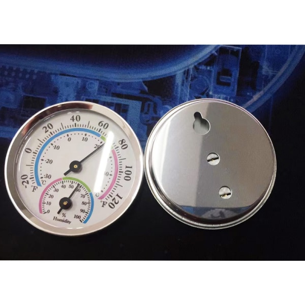 Färg Analog inomhustermometer Hygrometer Luftfuktighet Temperatur D
