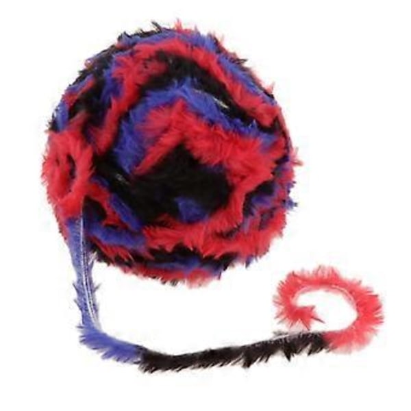 DIY Polyester Chunky til Strikning Roving Hækling 32 Meter/Nøgle Rød Sort Red Black