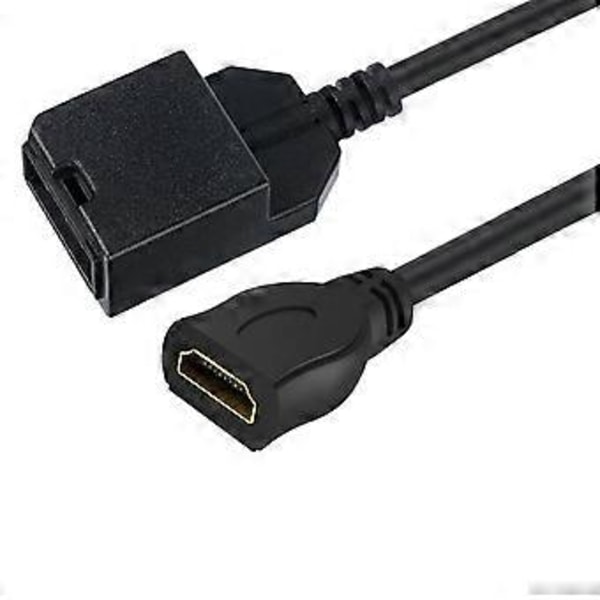 Version 1.4 Adapterkabel Aux Videokabel Stabil Plug and Play Løsning Stabil Transmission til Bilnavigation mother to mother