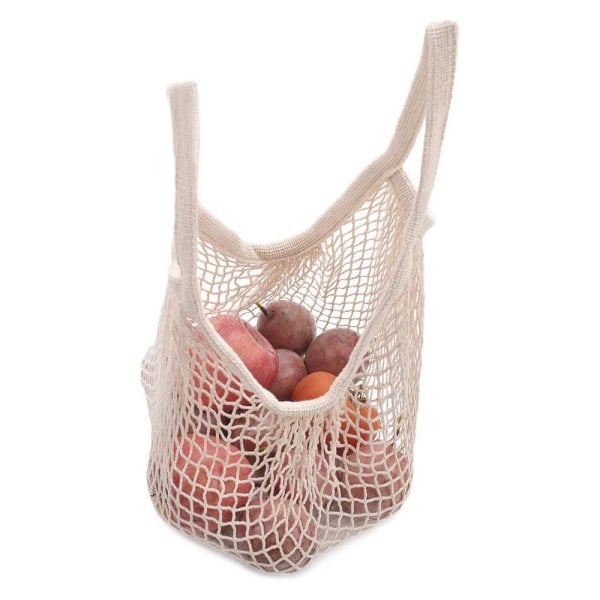 2 st 30*40 cm bomullsnät shoppingkassar, återanvändbar nätpåse, Co