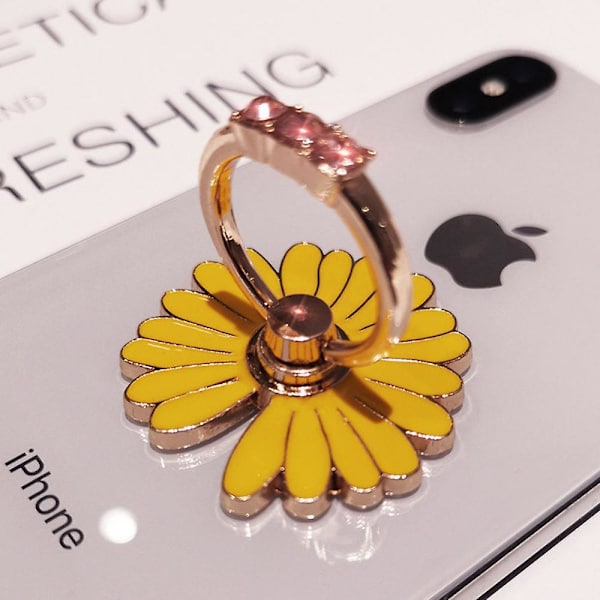 1 stk. Mobiltelefon Finger Ring Holder 60 Graders Rotasjon Finger Ring Kickstand