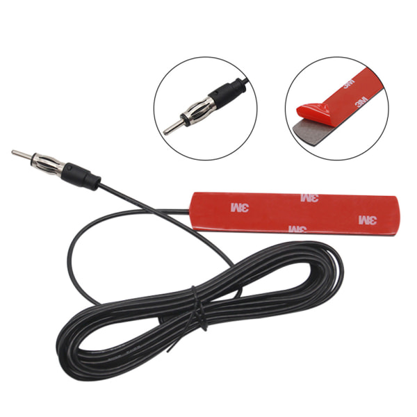 Bil Motorbåt Signal Booster Förstärkare FM Antenn Bil Patch Radioantenn