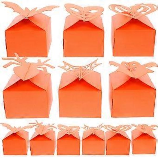 48 st Halloween Godisaskar Halloween Pappersaskar Halloween Godisaskar Halloween Presentaskar (Orange) Orange
