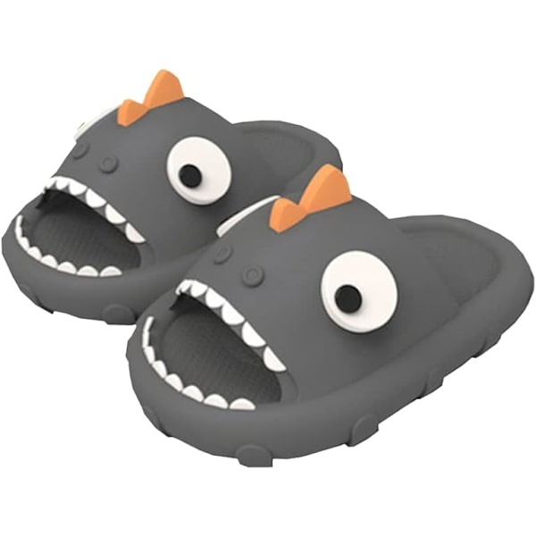 Cartoon Shark Sandaler, Småbarns Slide Sandaler, Barn Sommar Slip On Sandaler, Strand Pool Halkskydd Vattenskor, Inomhus Utomhus Lätta Toffelsandaler (13, 5-14 år gamla)