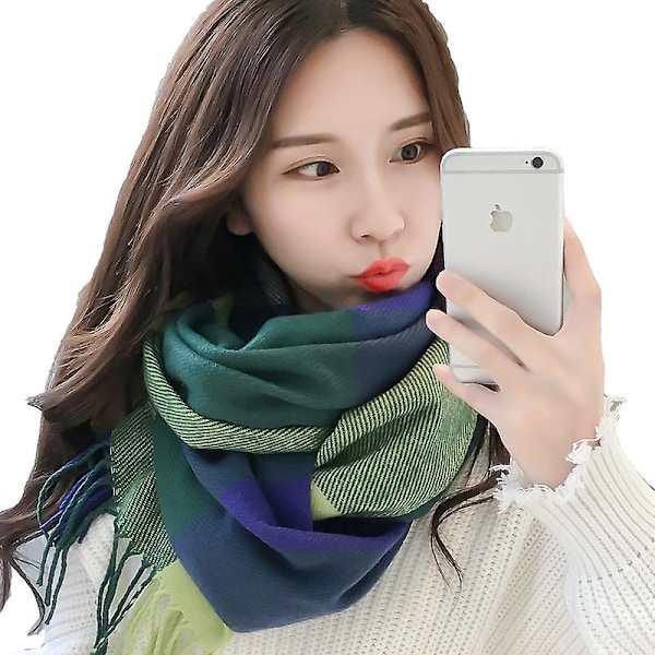 Mjuk Check Cashmere Rutig Check Scarf Mjuk Cashmere Scarf