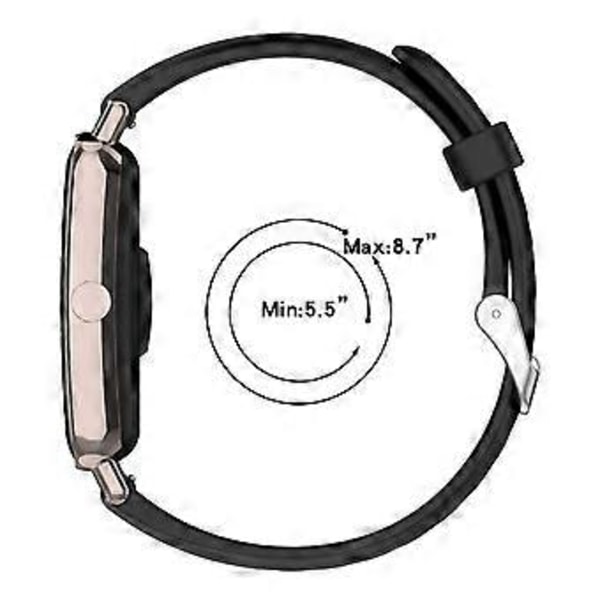 Armband för Huawei Watch Fit Mini Officiell 16MM Glansigt Armband Silikon Klockarmband