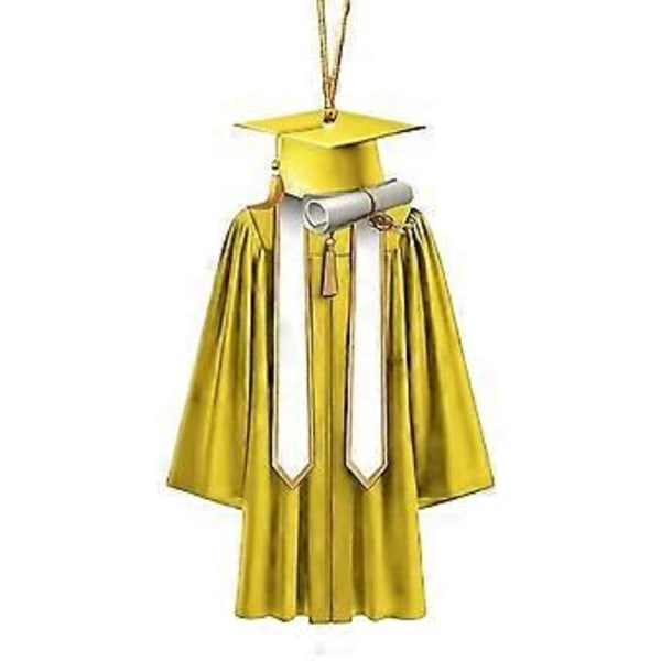 2025 Dimissionspynt Ornament Dimissionskåbe Ornament Yellow