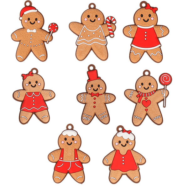 Christmas Gingerbread Man Ornaments Julgransdekorationer Asso