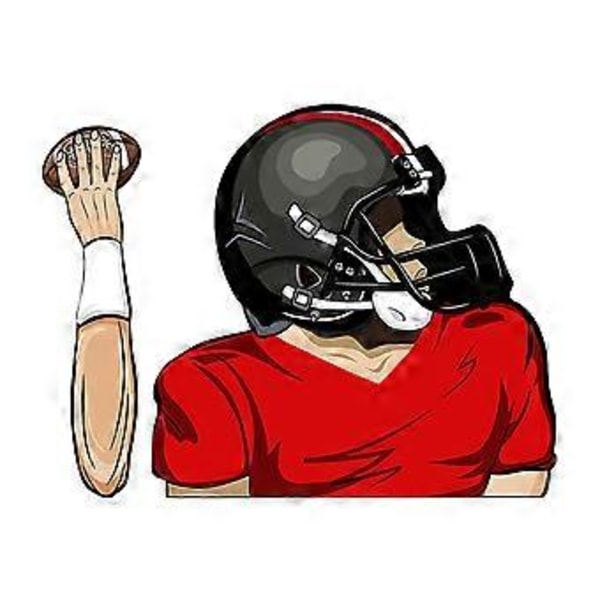 Football Quarterback Vindusviskerklistremerker Bil Vindusviskerklistremerker Bil Bilklistremerker 241159N N