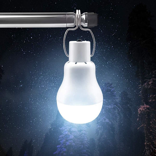 2 kpl aurinkokennoilla toimivia LED-lamppuja varastoon, taskulamppuun, Fla