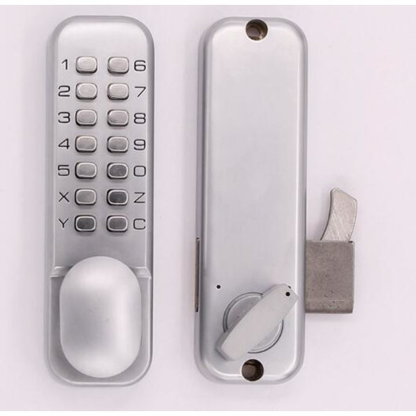 Digital kodelås dør lås - Krom - Vejrbestandig KeyPad C
