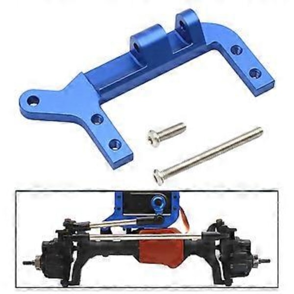 CNC Aluminium Servo Fäste RC Bil Ersättningsdel Högpresterande Lättviktiga RC Bildelar för 1/10 RC Crawler Bil TRX 4 (Blå)