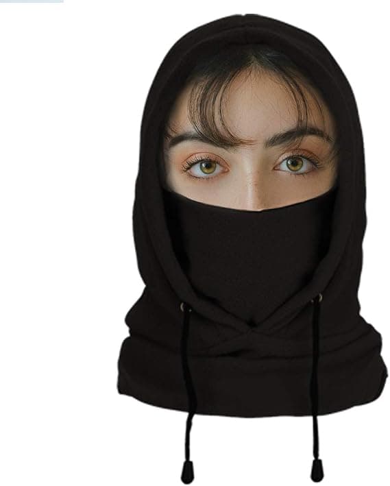 Termisk fleece hætte, vinter snood maske