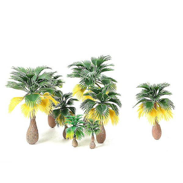 15 st miniatyrlandskap landskap layout modell tåg palm