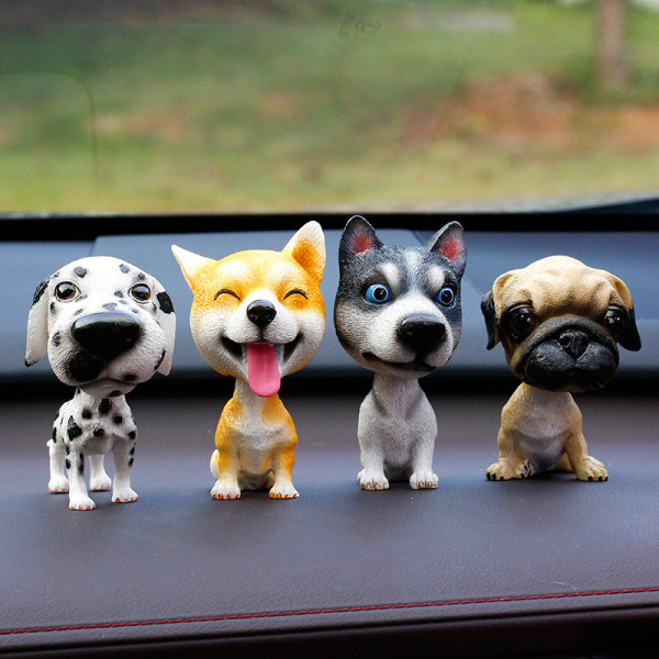 Bobblehead Akita Hund til Bil Dashbord Mini Bobble Head Leke Figur