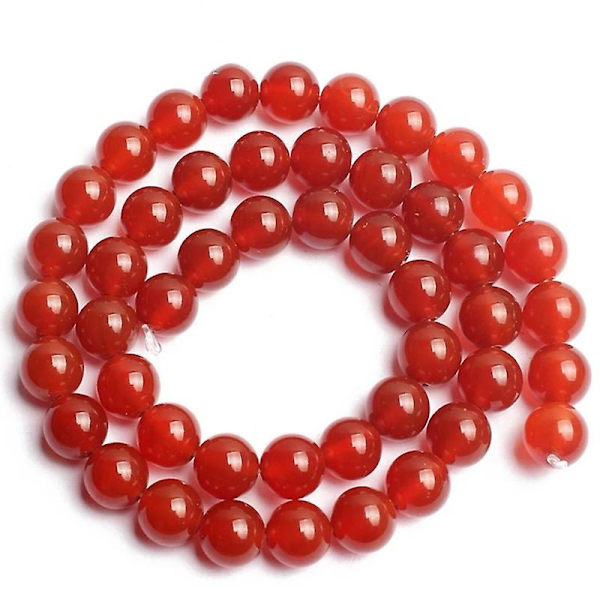 38 stk 10mm naturlige steinperler røde karneol stripete agatperler energi krystall helbredende kraft edelsten