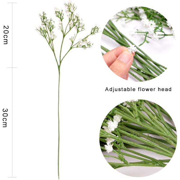 12 Pak Kunstige Blomstbuketter Julepynt Falsk Flo