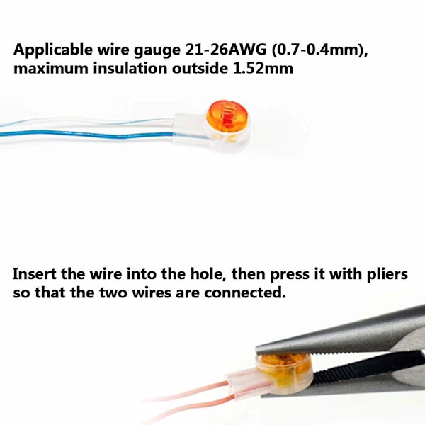 200 stk. K1 kabelforbindelser Splice-forbindelse med gelforsegling 2 Wi