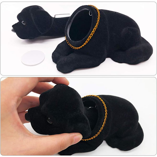 Bobble Head, Bildekoration Nickande Hundprydnader Hög Emulering