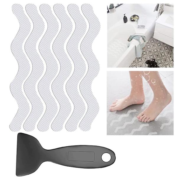 36 anti-slip bruse-klistermærker, sikkerhedsbadevandsbånd, ikke-tørrende klæbemiddel