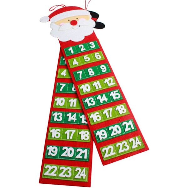 Julekalender Hårete Gamle Mann Advent Kalender Nedtelling Vegg C