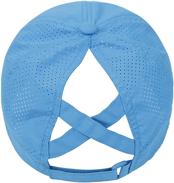 Wekity Dame Cross Ponytail Baseball Cap